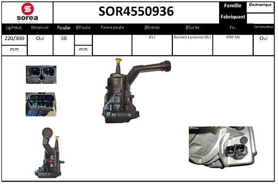 SNRA SOR4550936 Hydraulic Pump, steering system SOR4550936