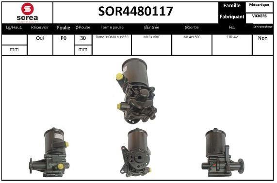 SNRA SOR4480117 Hydraulic Pump, steering system SOR4480117