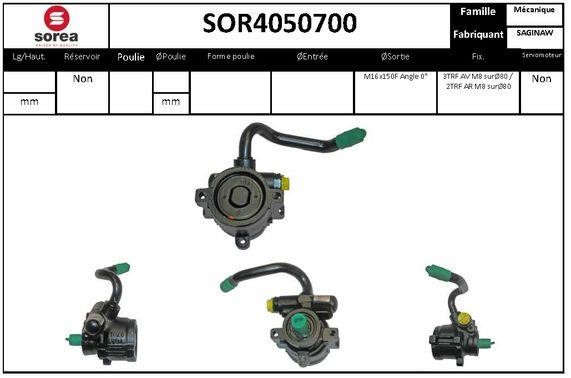 SNRA SOR4050700 Hydraulic Pump, steering system SOR4050700