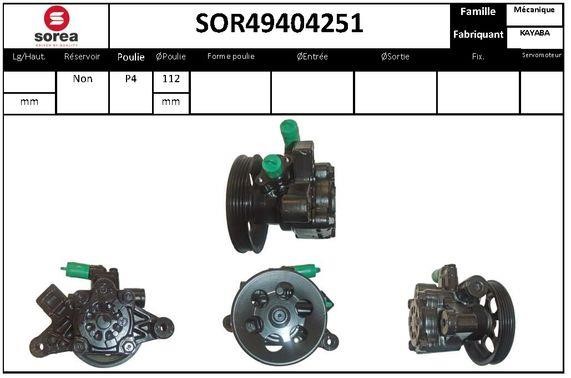 SNRA SOR49404251 Hydraulic Pump, steering system SOR49404251