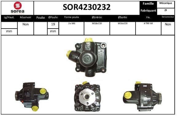 SNRA SOR4230232 Hydraulic Pump, steering system SOR4230232