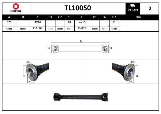SNRA TL10050 Propshaft, axle drive TL10050