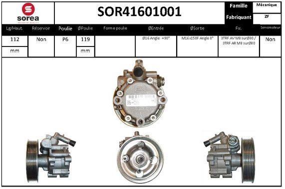 SNRA SOR41601001 Hydraulic Pump, steering system SOR41601001