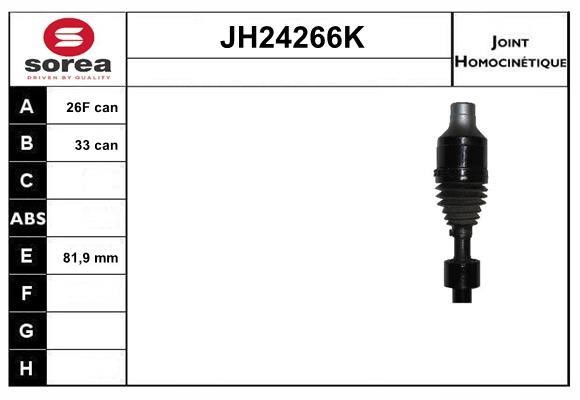 SNRA JH24266K Joint kit, drive shaft JH24266K