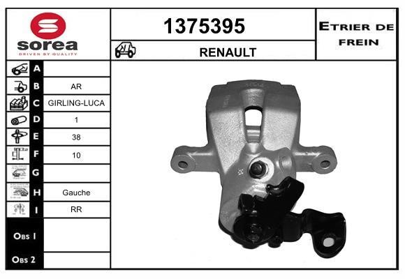 SNRA 1375395 Brake caliper rear left 1375395