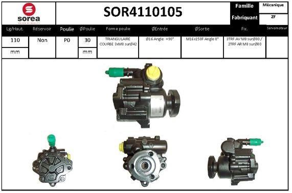 SNRA SOR4110105 Hydraulic Pump, steering system SOR4110105