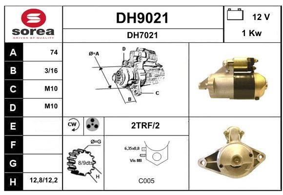 SNRA DH9021 Starter DH9021