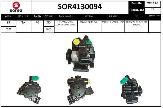 SNRA SOR4130094 Hydraulic Pump, steering system SOR4130094