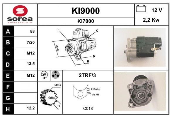 SNRA KI9000 Starter KI9000