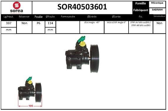 SNRA SOR40503601 Hydraulic Pump, steering system SOR40503601