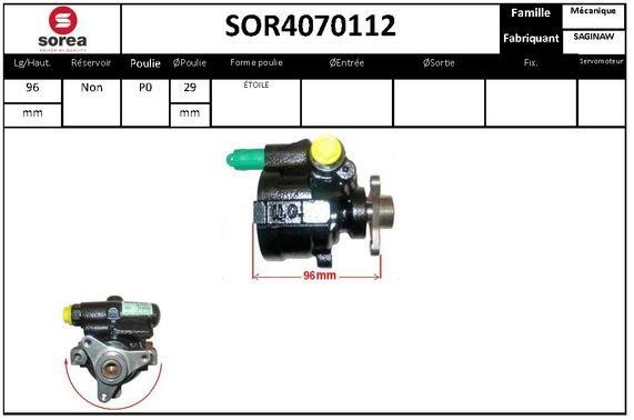 SNRA SOR4070112 Hydraulic Pump, steering system SOR4070112