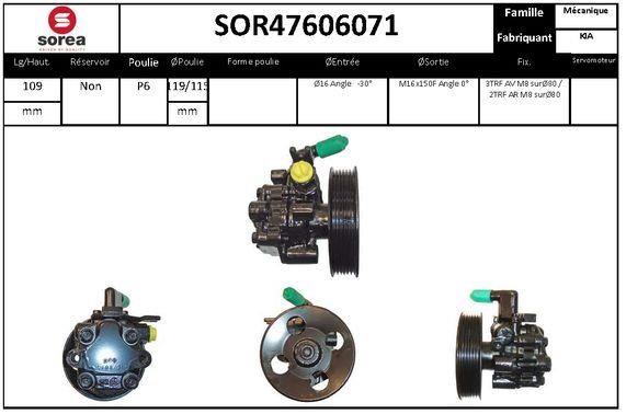 SNRA SOR47606071 Hydraulic Pump, steering system SOR47606071