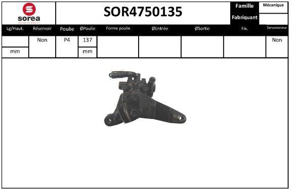 SNRA SOR4750135 Hydraulic Pump, steering system SOR4750135