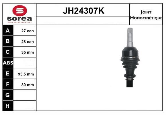 SNRA JH24307K Joint kit, drive shaft JH24307K