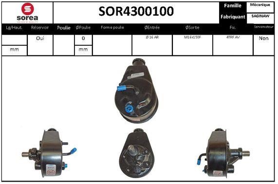 SNRA SOR4300100 Hydraulic Pump, steering system SOR4300100