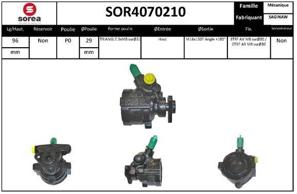 SNRA SOR4070210 Hydraulic Pump, steering system SOR4070210