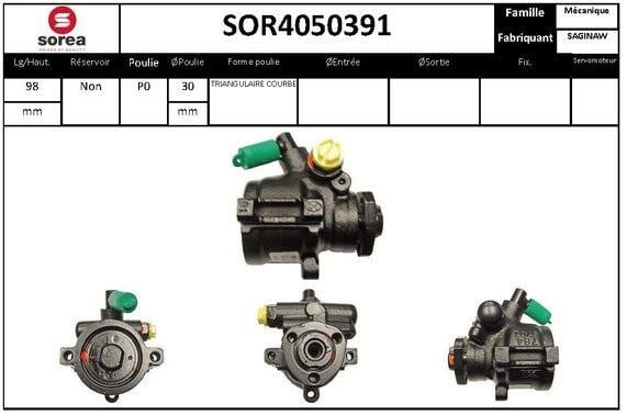 SNRA SOR4050391 Hydraulic Pump, steering system SOR4050391