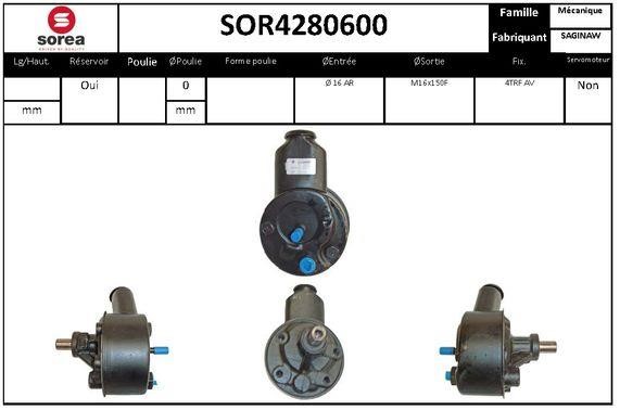 SNRA SOR4280600 Hydraulic Pump, steering system SOR4280600