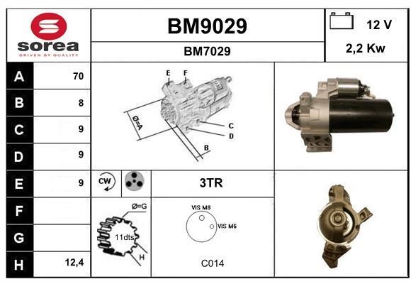 SNRA BM9029 Starter BM9029