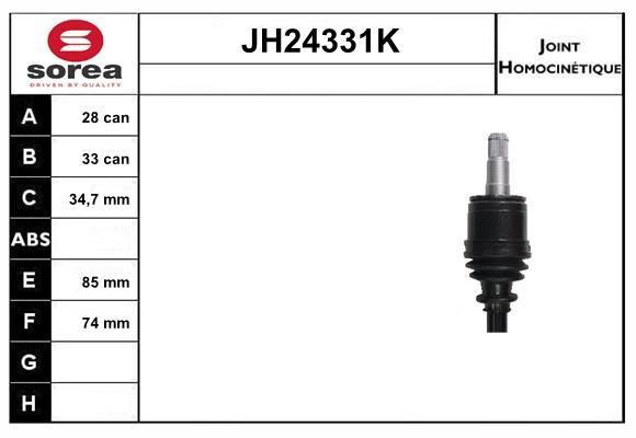 SNRA JH24331K Joint kit, drive shaft JH24331K