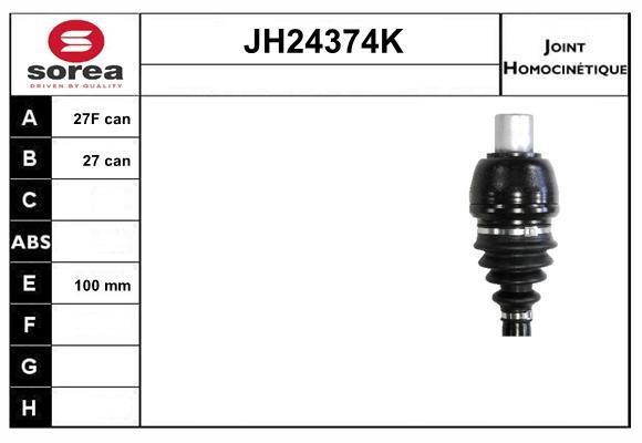 SNRA JH24374K Joint kit, drive shaft JH24374K
