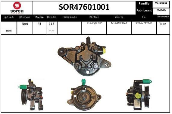 SNRA SOR47601001 Hydraulic Pump, steering system SOR47601001