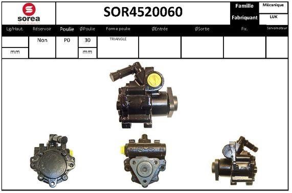 SNRA SOR4520060 Hydraulic Pump, steering system SOR4520060