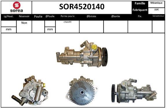 SNRA SOR4520140 Hydraulic Pump, steering system SOR4520140