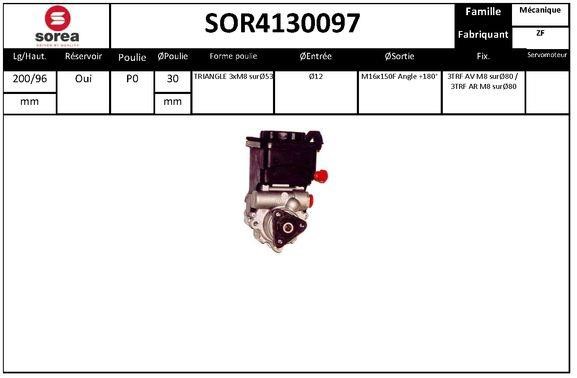 SNRA SOR4130097 Hydraulic Pump, steering system SOR4130097