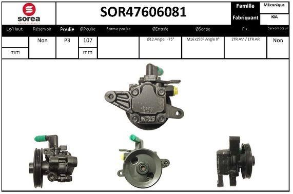 SNRA SOR47606081 Hydraulic Pump, steering system SOR47606081