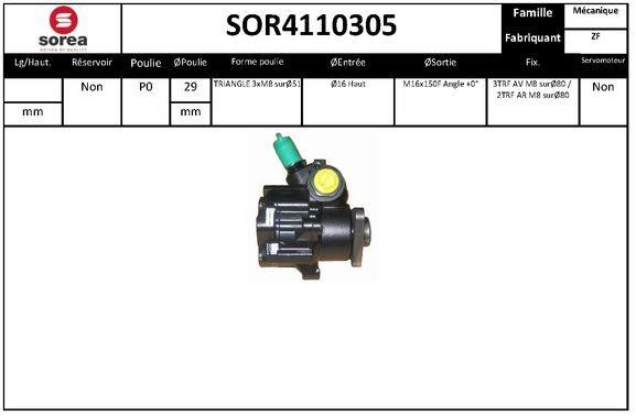 SNRA SOR4110305 Hydraulic Pump, steering system SOR4110305