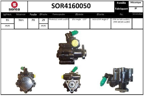 SNRA SOR4160050 Hydraulic Pump, steering system SOR4160050