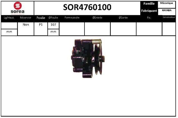 SNRA SOR4760100 Hydraulic Pump, steering system SOR4760100