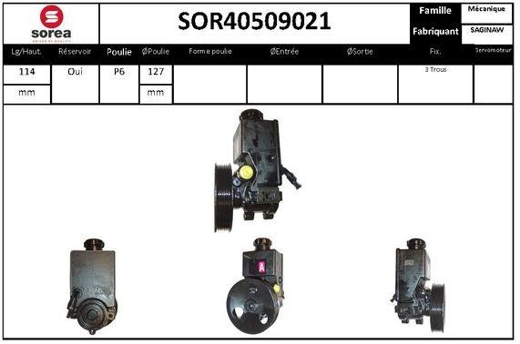 SNRA SOR40509021 Hydraulic Pump, steering system SOR40509021
