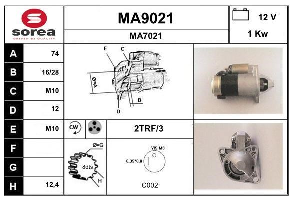 SNRA MA9021 Starter MA9021