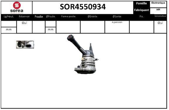 SNRA SOR4550934 Hydraulic Pump, steering system SOR4550934
