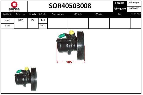 SNRA SOR40503008 Hydraulic Pump, steering system SOR40503008