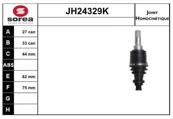 SNRA JH24329K Joint kit, drive shaft JH24329K