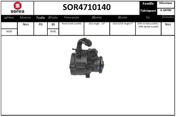 SNRA SOR4710140 Hydraulic Pump, steering system SOR4710140