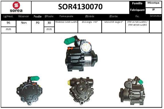 SNRA SOR4130070 Hydraulic Pump, steering system SOR4130070