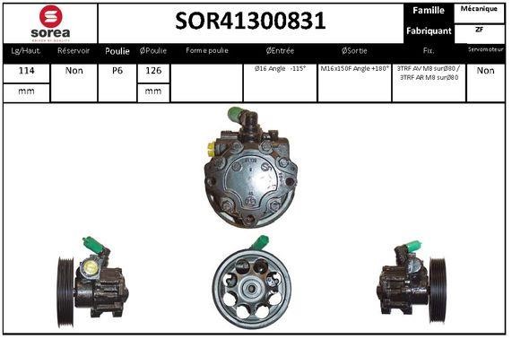 SNRA SOR41300831 Hydraulic Pump, steering system SOR41300831