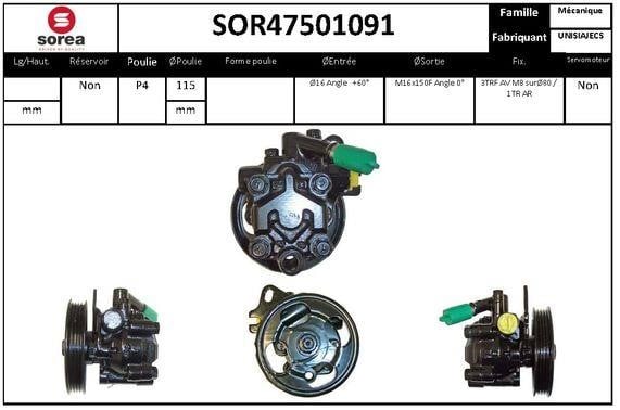 SNRA SOR47501091 Hydraulic Pump, steering system SOR47501091