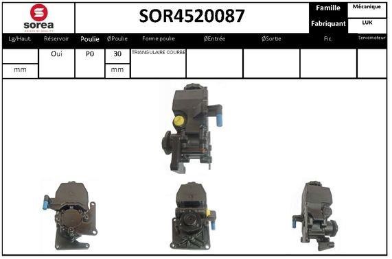 SNRA SOR4520087 Hydraulic Pump, steering system SOR4520087