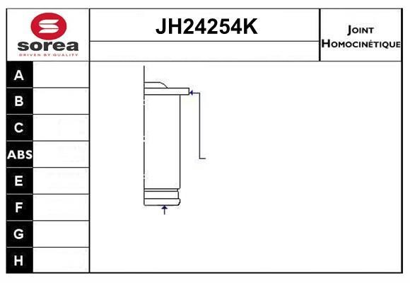SNRA JH24254K Joint kit, drive shaft JH24254K