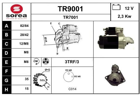 SNRA TR9001 Starter TR9001