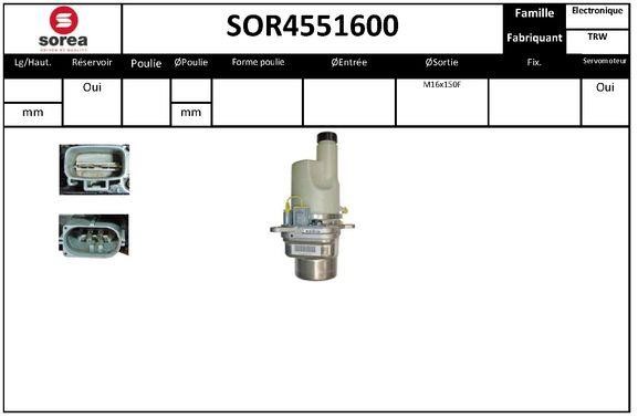 SNRA SOR4551600 Hydraulic Pump, steering system SOR4551600