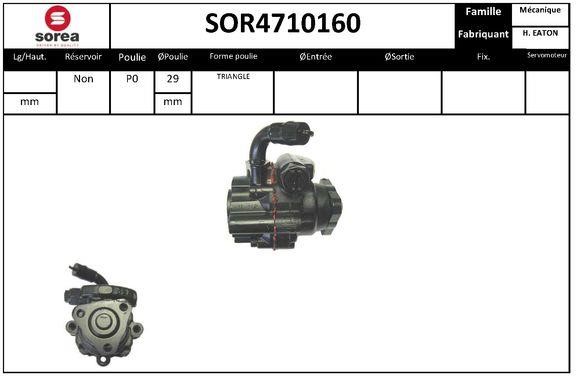 SNRA SOR4710160 Hydraulic Pump, steering system SOR4710160