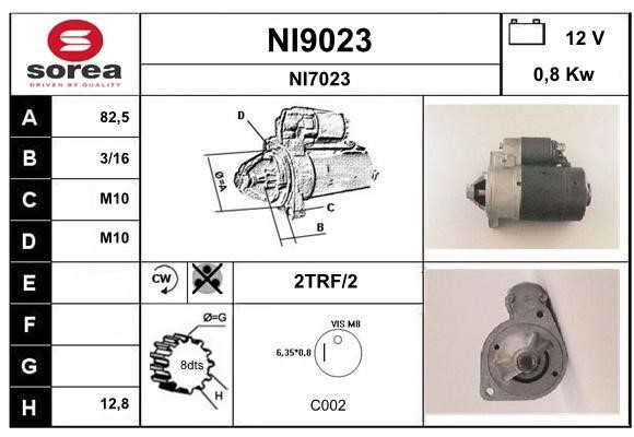 SNRA NI9023 Starter NI9023