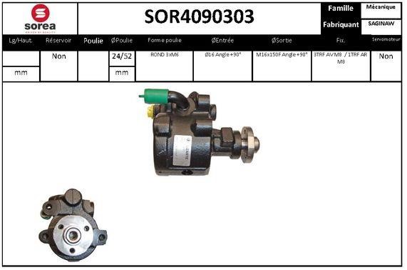 SNRA SOR4090303 Hydraulic Pump, steering system SOR4090303