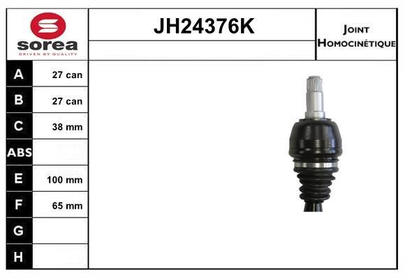 SNRA JH24376K Joint kit, drive shaft JH24376K